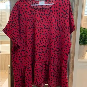 Red and black for top